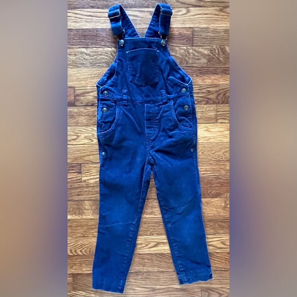 Regular Season Navy Blue Corduroy Overalls Unisex Gender Neutral Size 3T